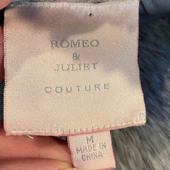 Romeo & Juliet Couture Faux Fur Wool Blend Knit Vest Sz M - Picture 4 of 7